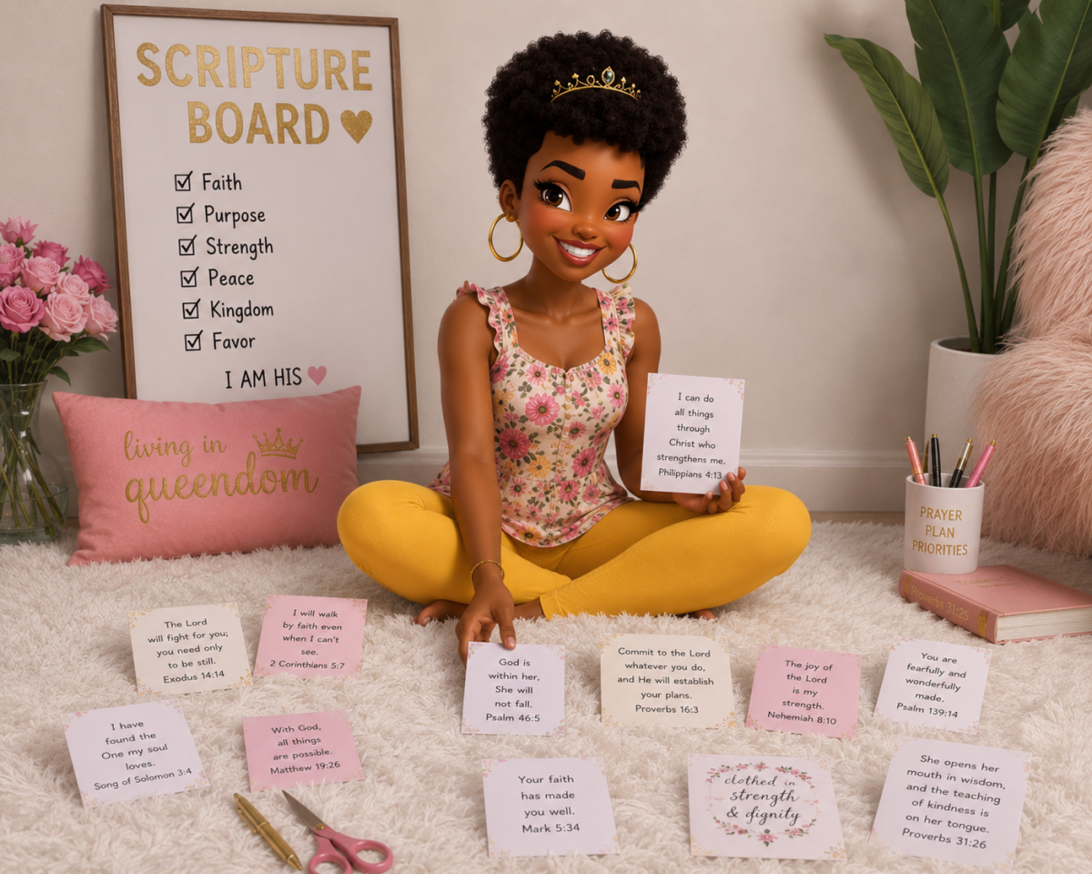 Sunday Royal Tea Time (Queens, Let’s Reflect) Building Your Scripture Board